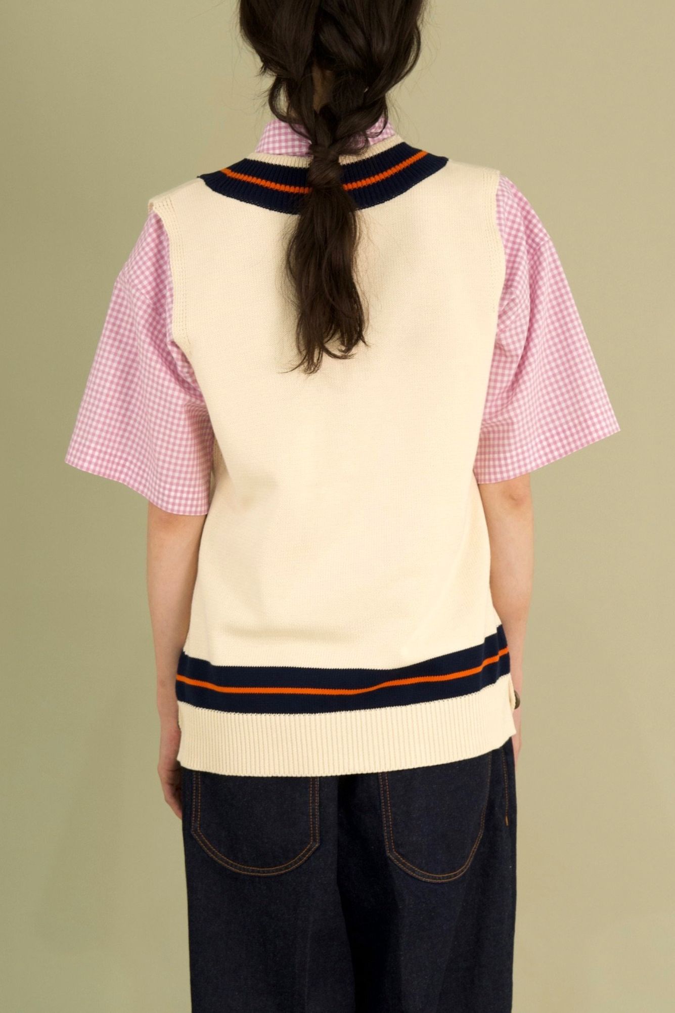 TILDEN KNIT VEST / ivory