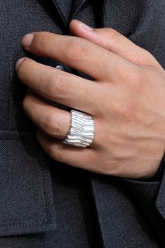 Silver Furrow Ring(SILVER925)