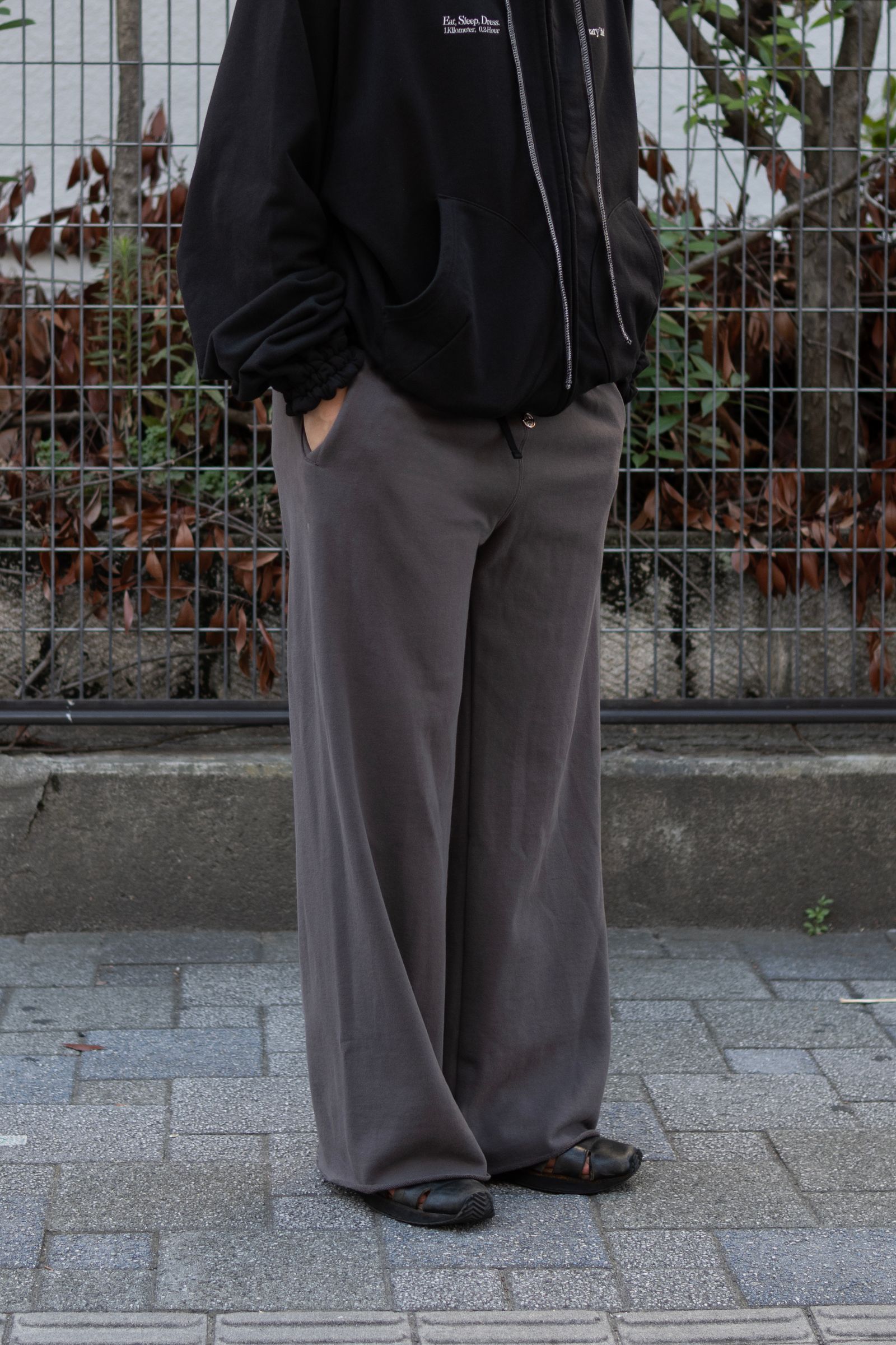 "COM" VINTAGE LIKE FRENCH TERRY / CHARCORL