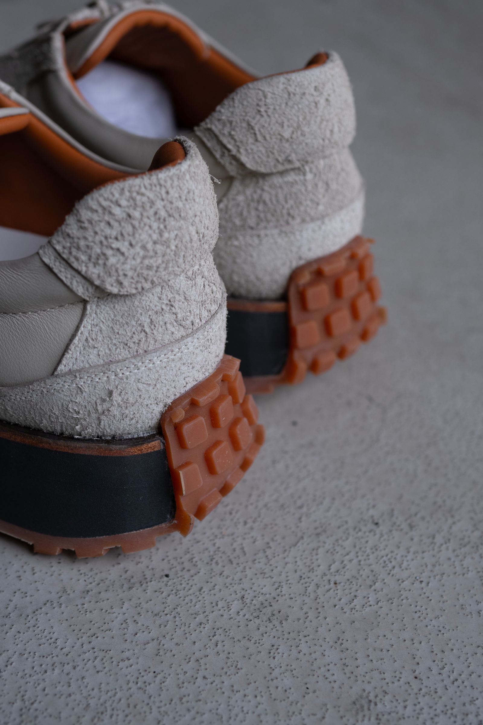 Zip & gore runner / Light beige