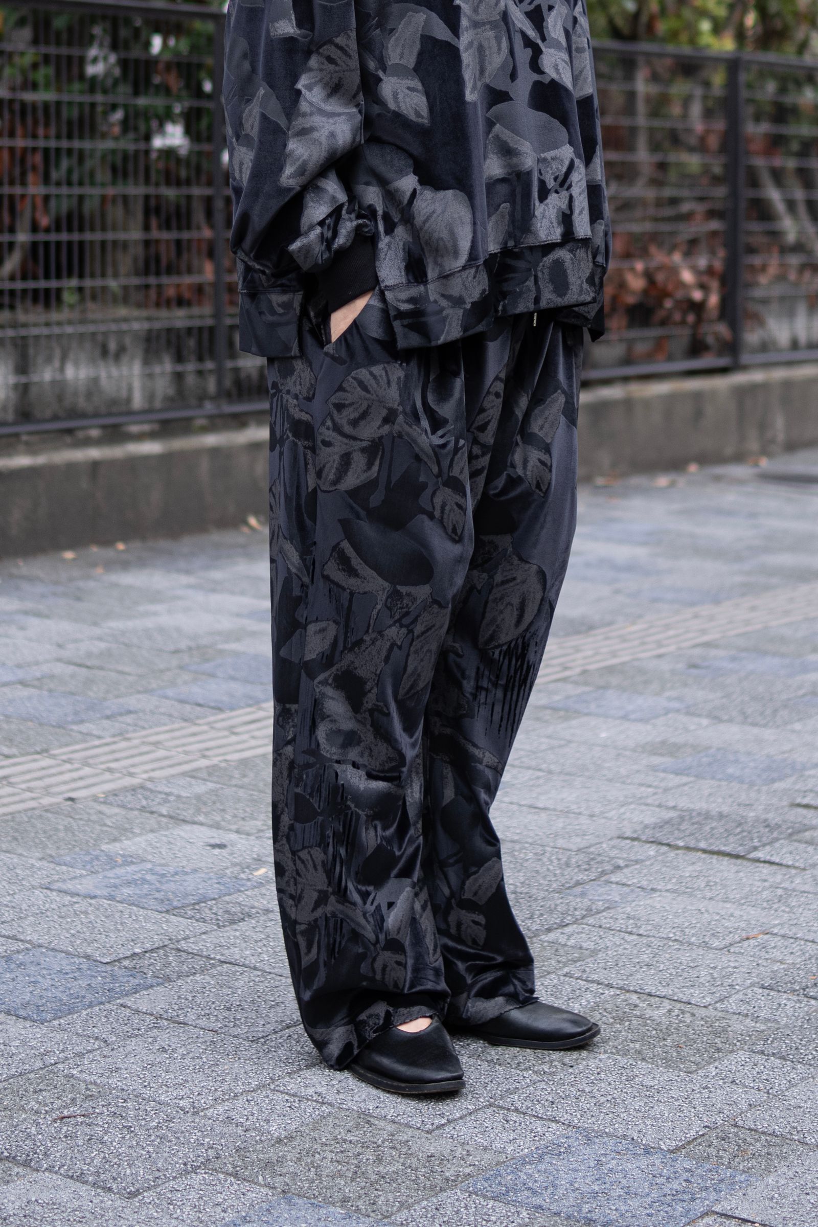 3tuck Easy Pants / BLACK