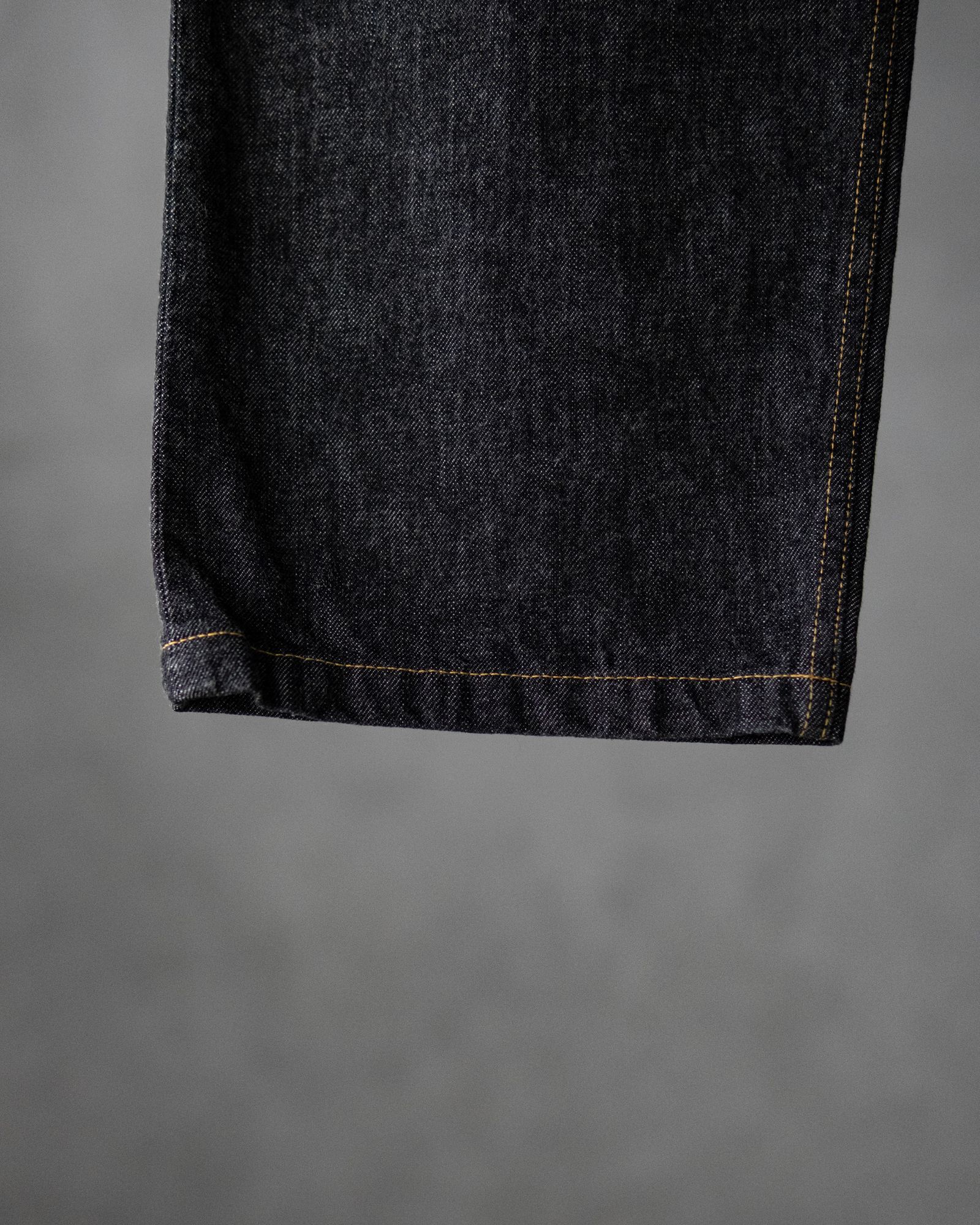 5P STRAIGHT DENIM PANTS / One Wash Black