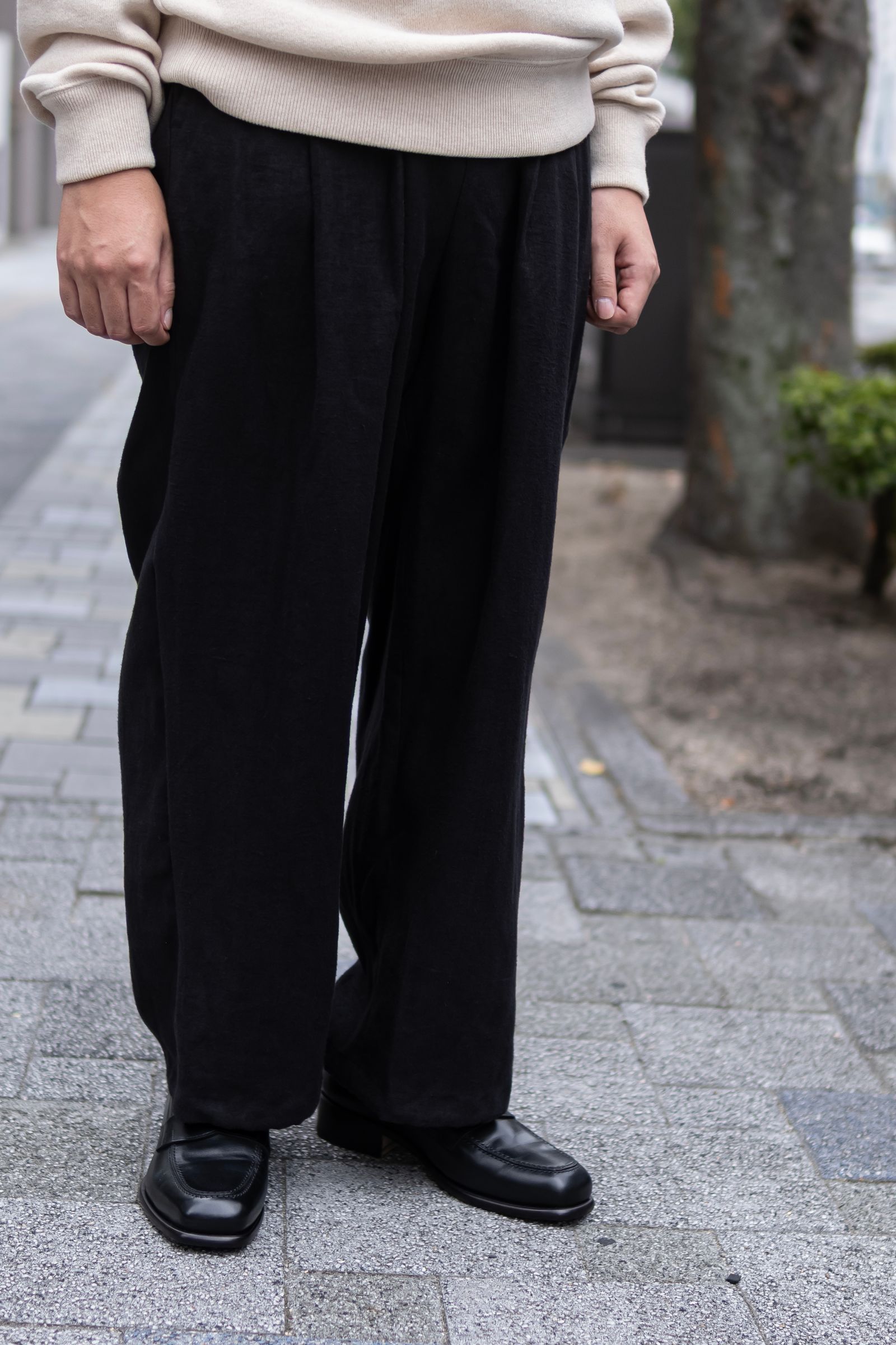 HEMP BROWSING PANTS / BLACK