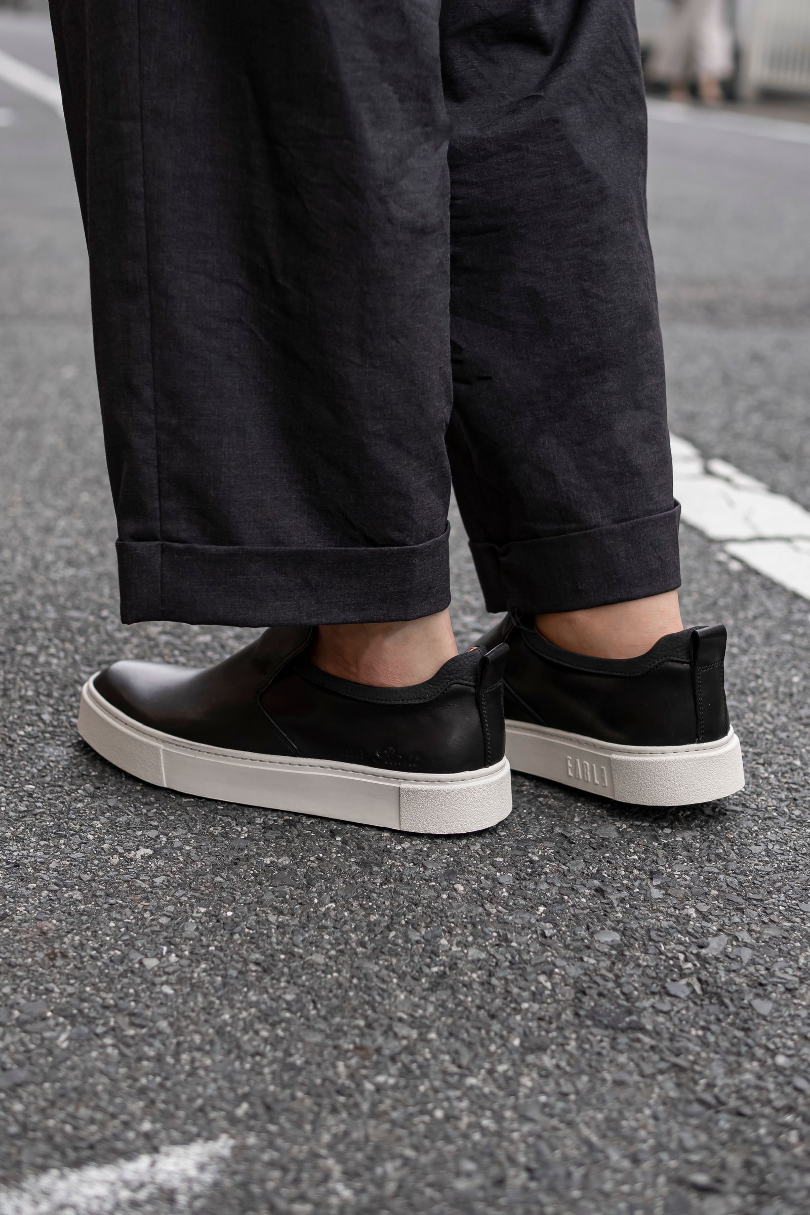 Drape slip-on sneakers / Black