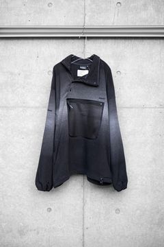 【INNAT×WILD THINGS】PIGMENT PRINT WASH POLARTEC PULLOVER / Black