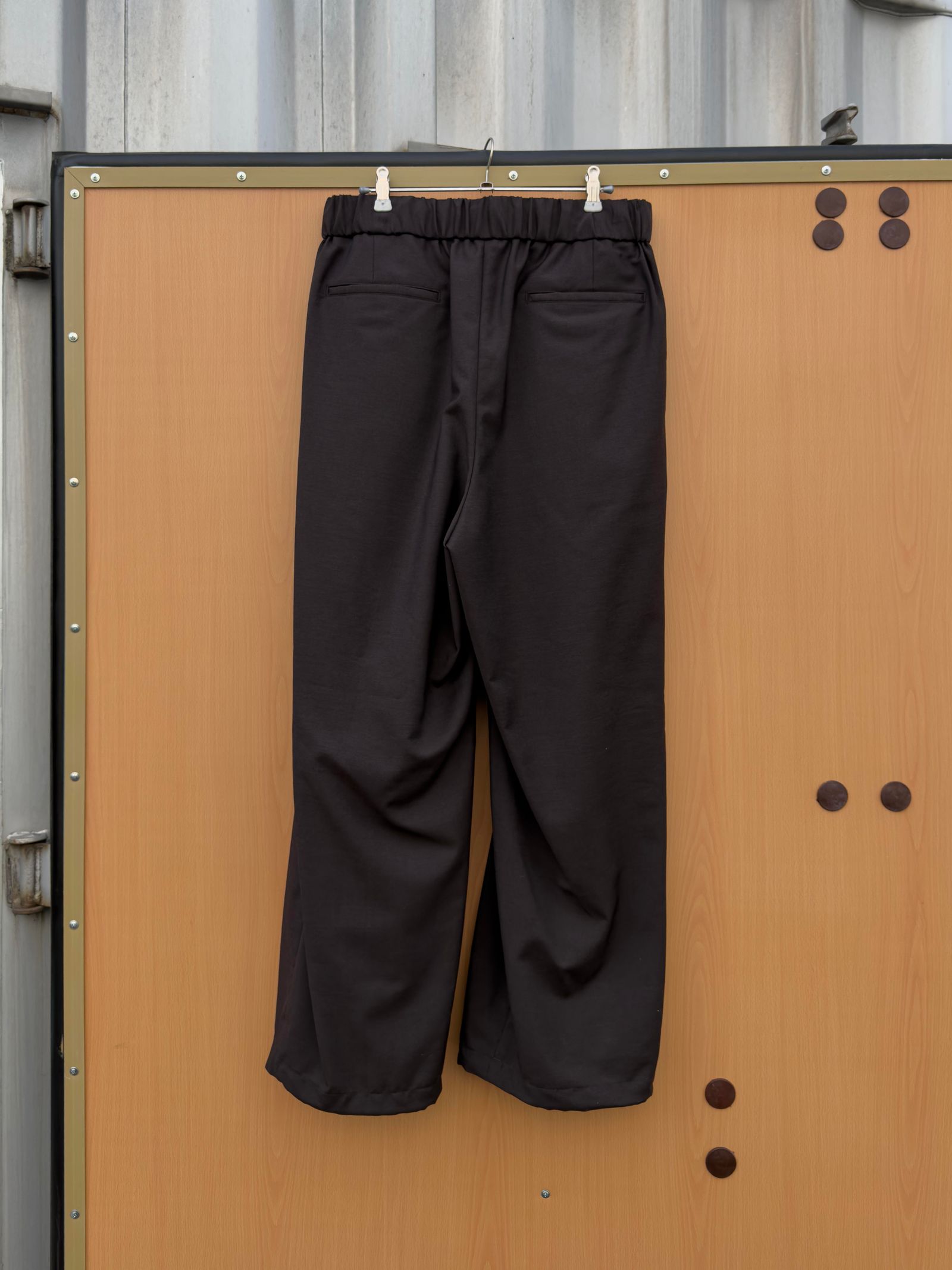 Wool Mohair Browsing Pants / Dark Brown