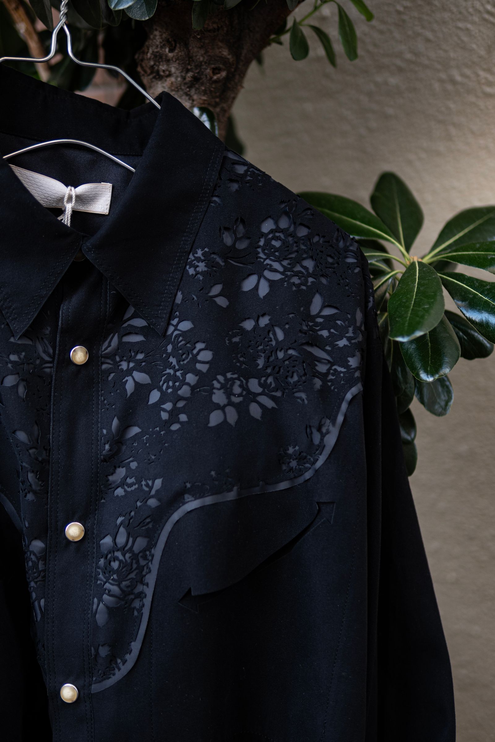 Laser cut western SH / blk