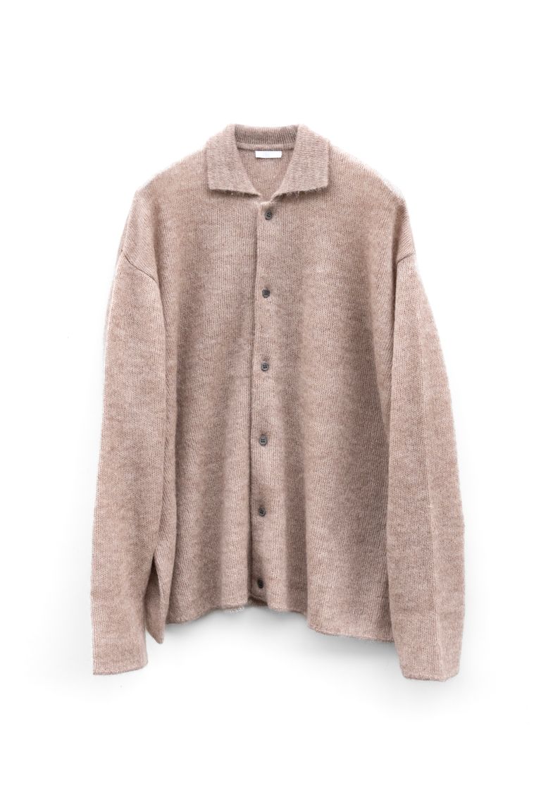 Blanc YM - Kid Mohair Knit Shirt / Beige | Retikle Online Store 