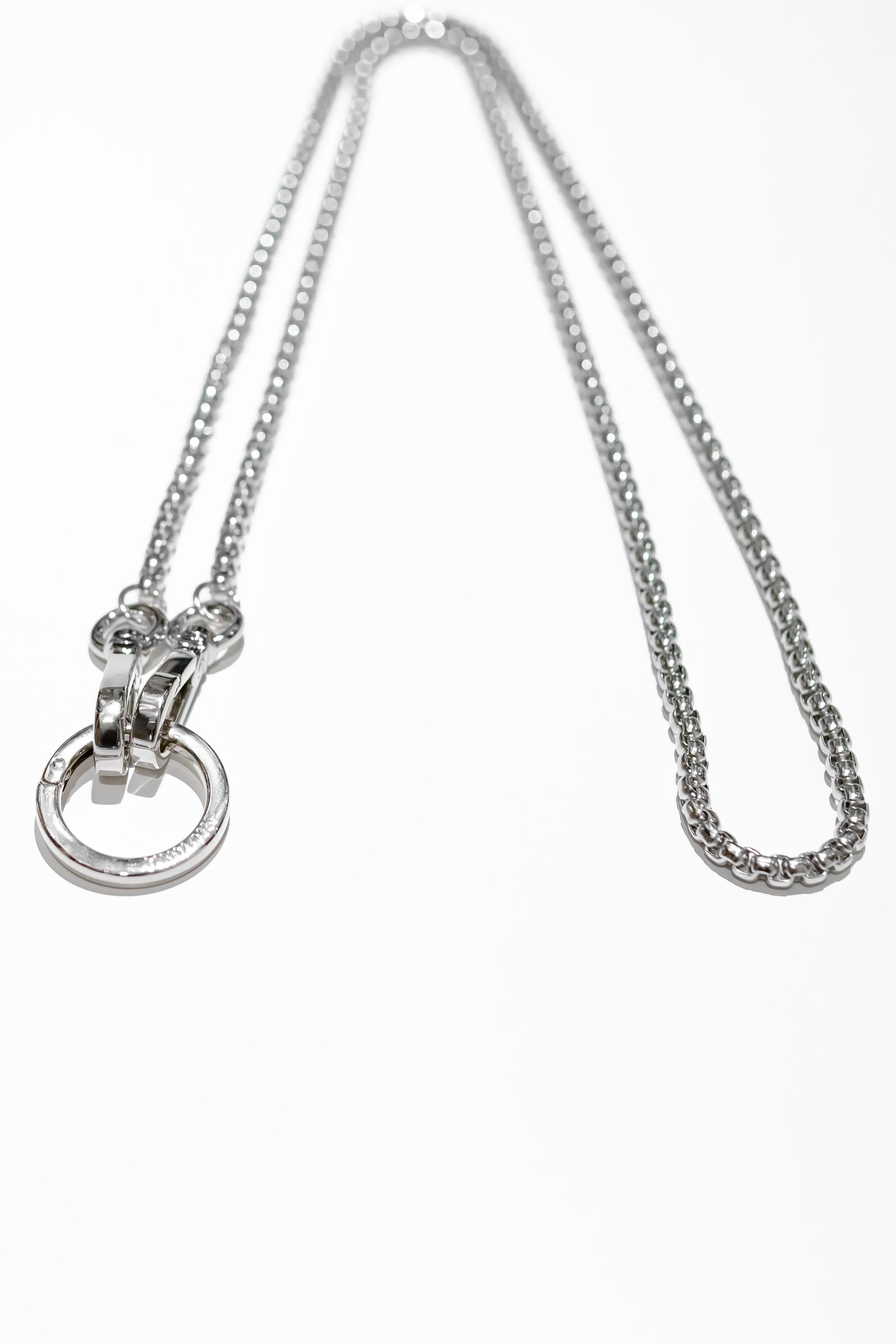 HIDAKA - CHAIN LANYARD - LONG / SILVER | Retikle Online Store