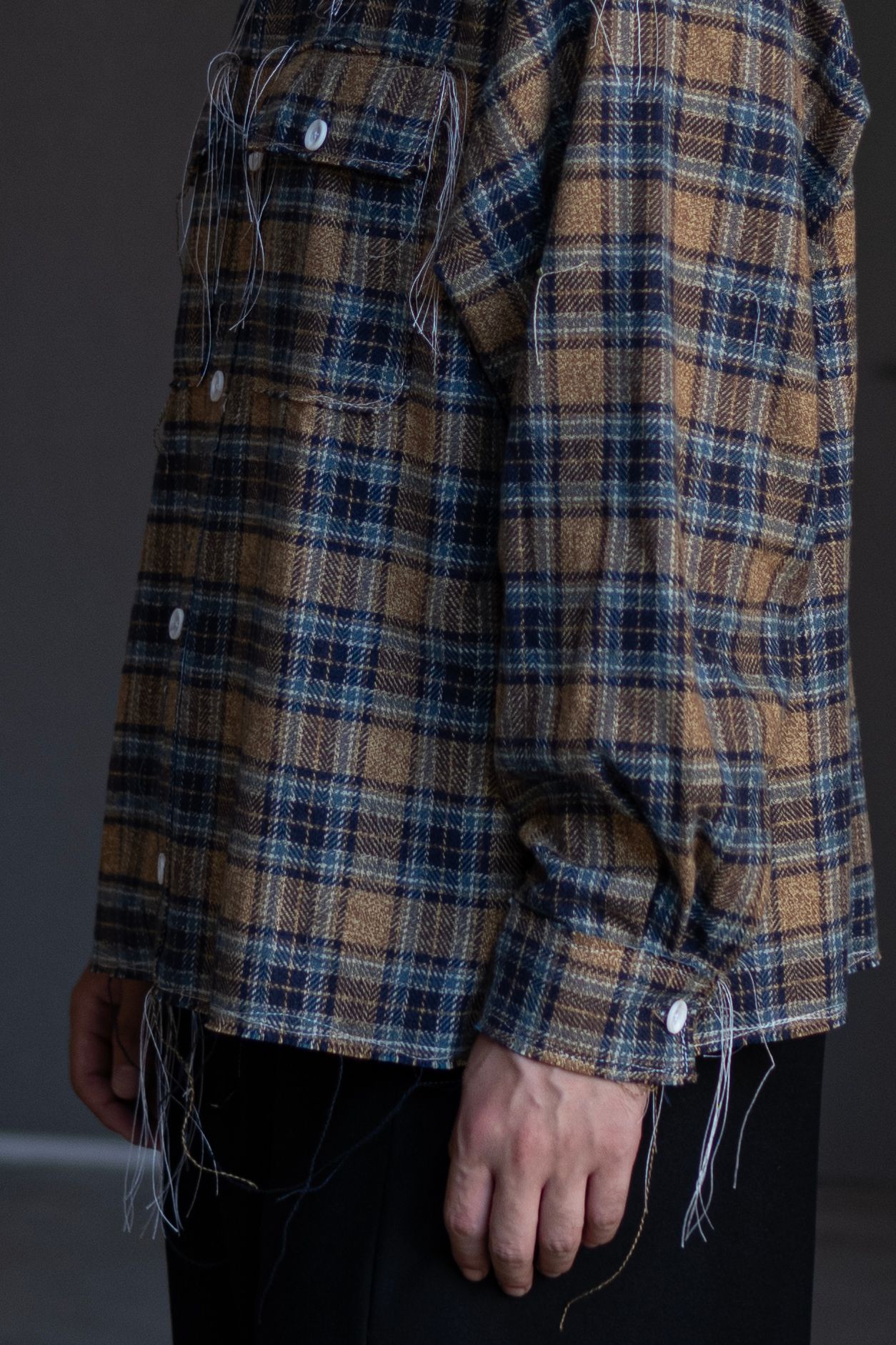 60s collar shirts / ORANGE
