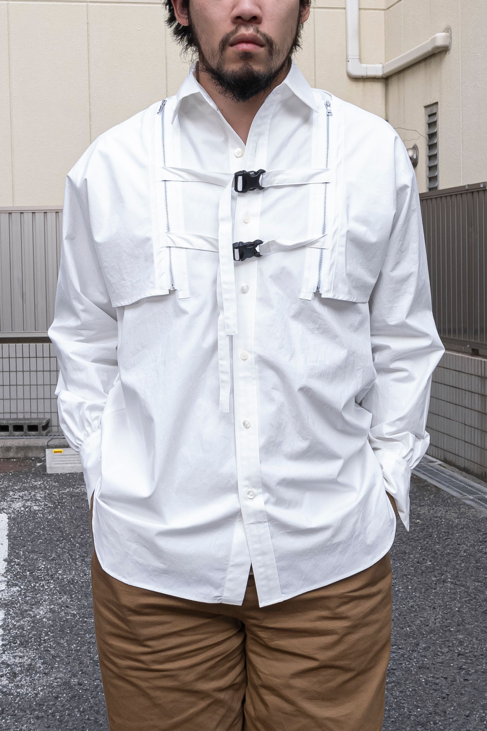 meagratia - separated shirt / wht | Retikle Online Store