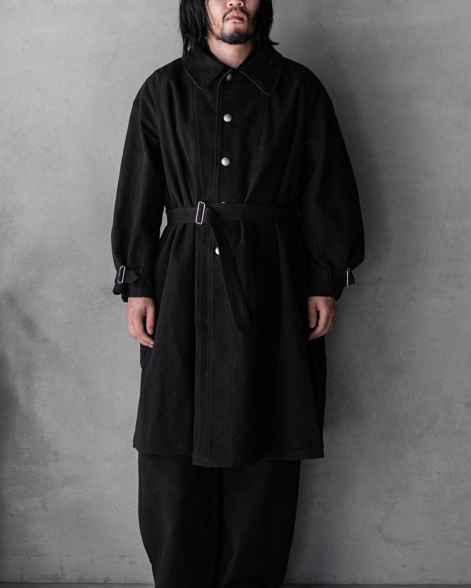 MOTOR CYCLE COAT / Black