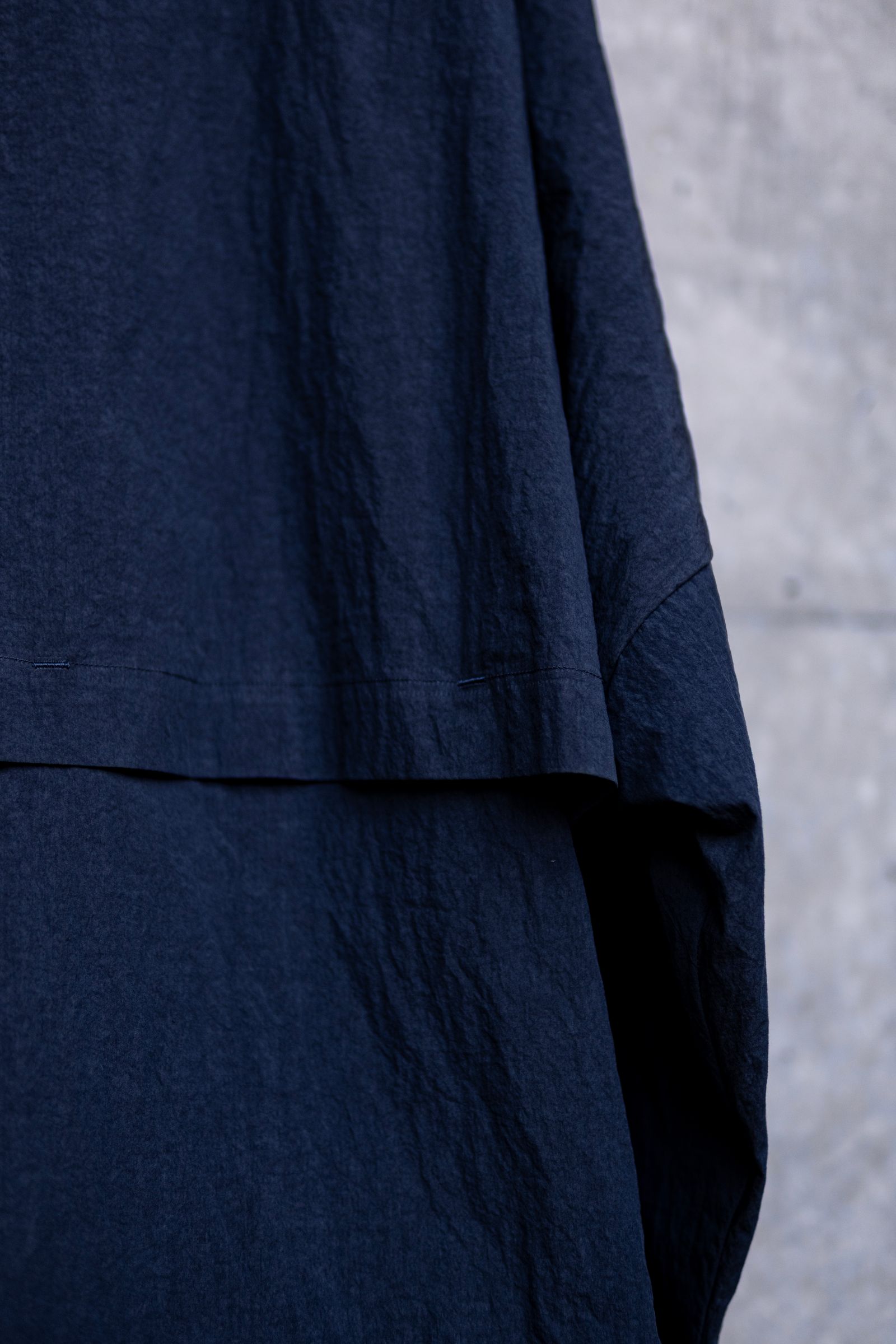 COTTON NYLON TRACK JACKET / DALL NAVY