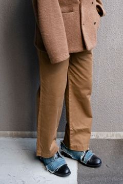 DRAGON TWILL 1TUCK WIDE PANTS / KHAKI
