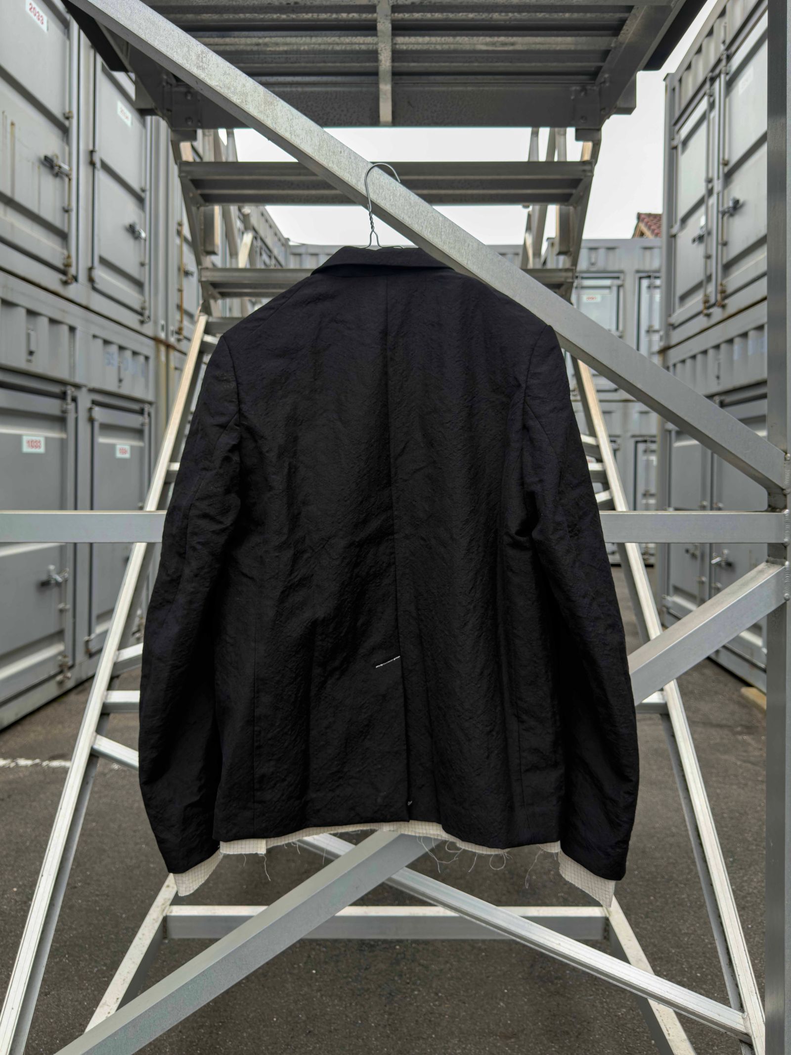 SEPARATE PATCH POCKET CEREMONY JACKET / Black