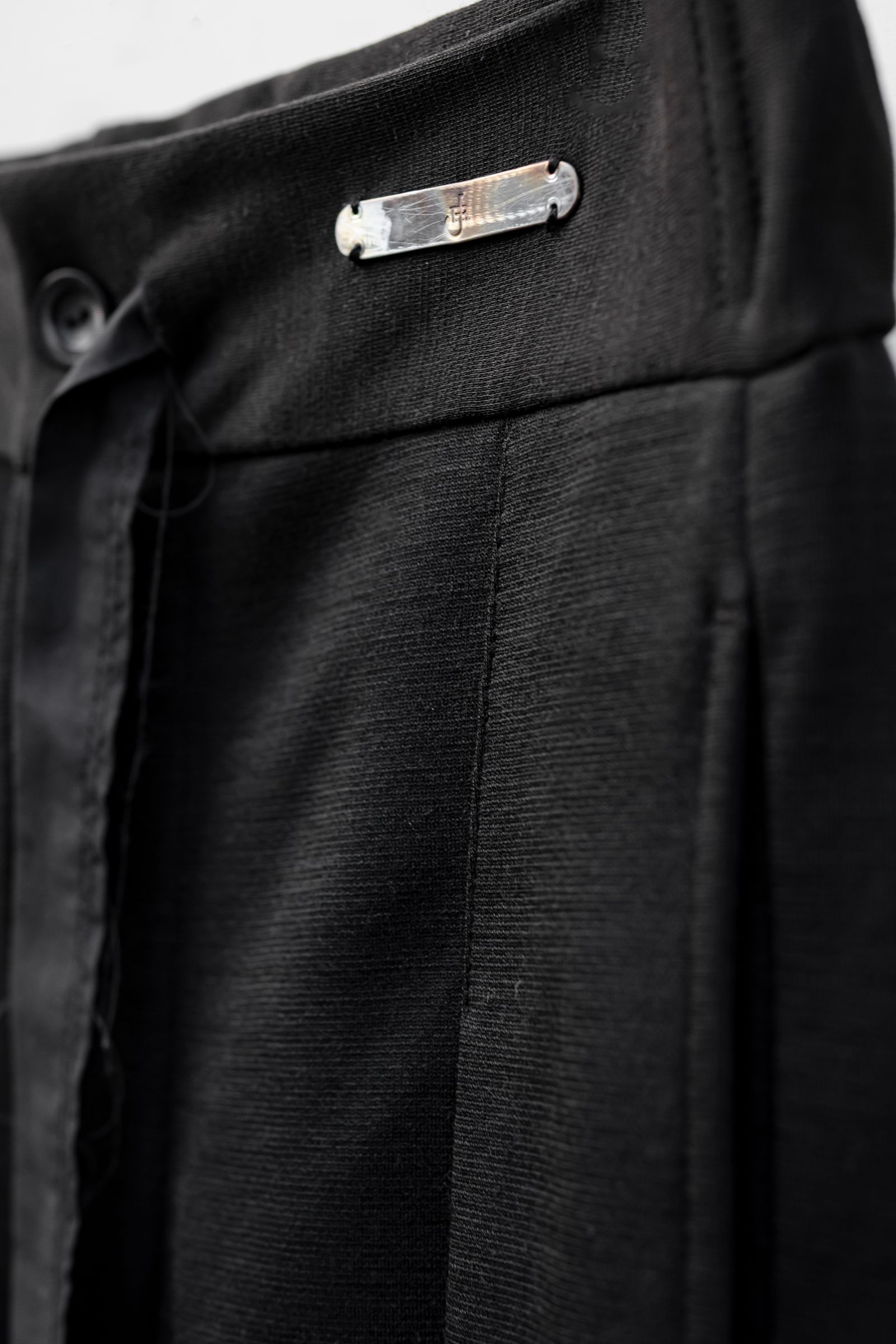 3D wide easy pants / Black