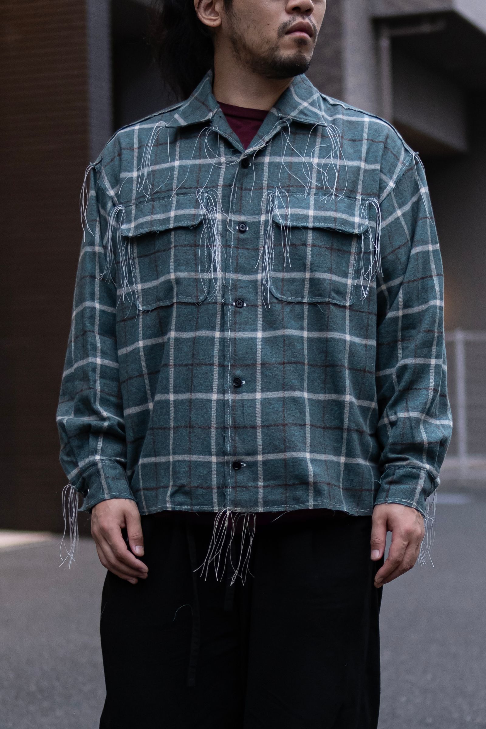 50s COLLAR CRAFTSMAN SHIRT / GREEN