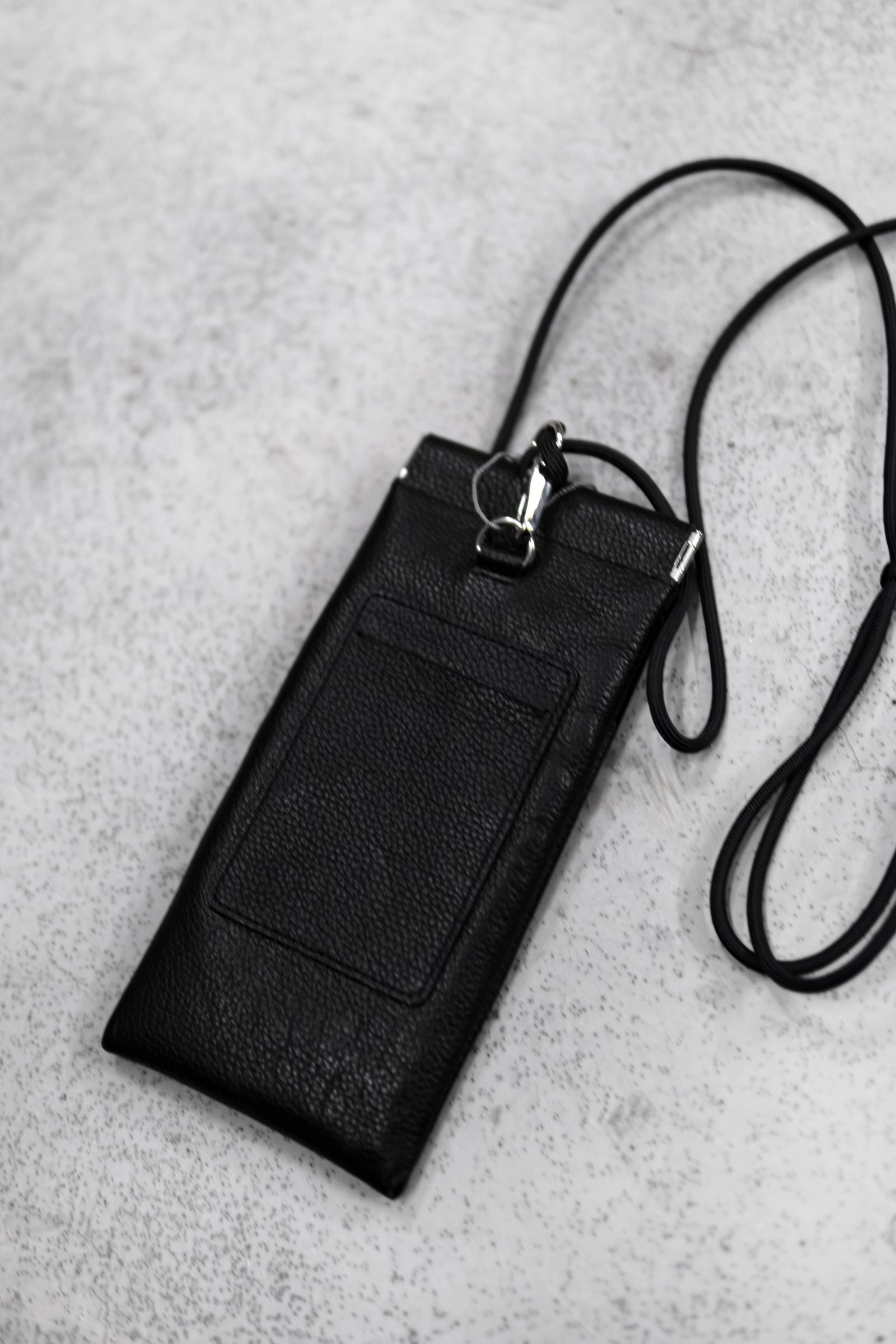 Etc leather poach / Black