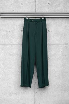2TUCK WIDE EASY PANTS / GREEN
