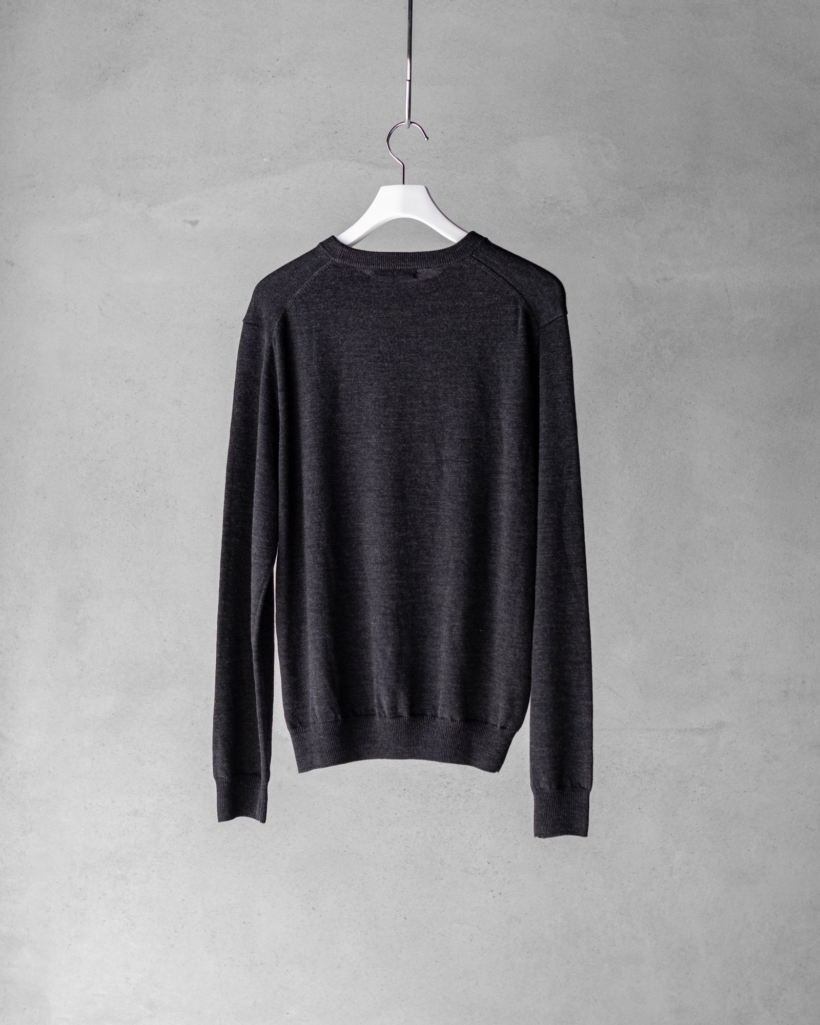Bracelet Knit in Wool / Dark Gray Melange