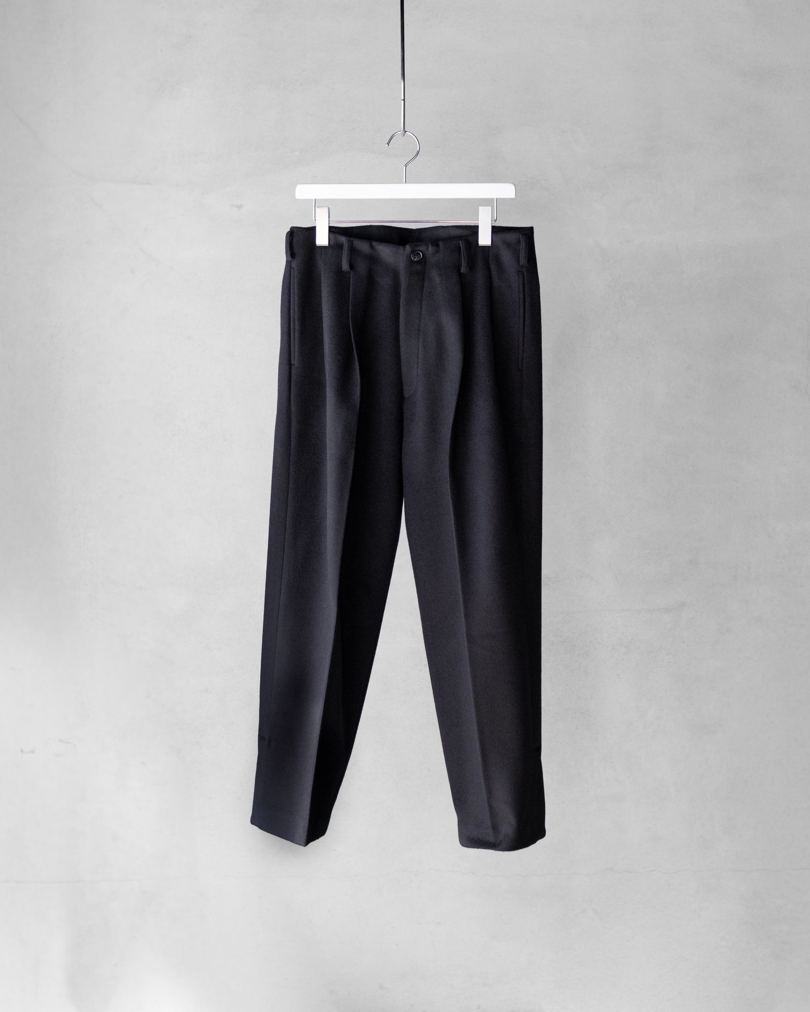 Wool Cashmere Trousers / Black
