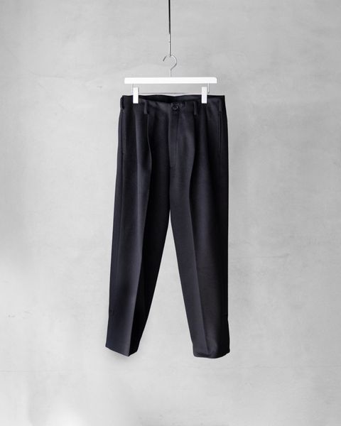 Wool Cashmere Trousers / Black