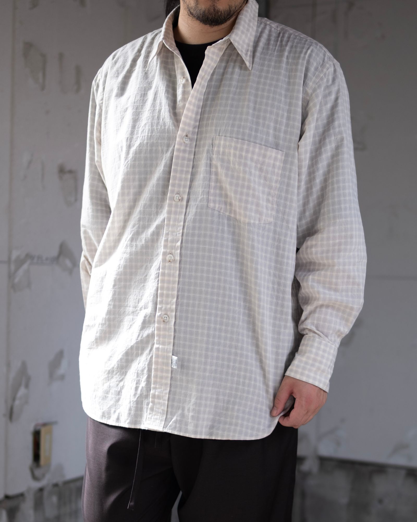 3 Button Regular Collar SH / L.Beige CH