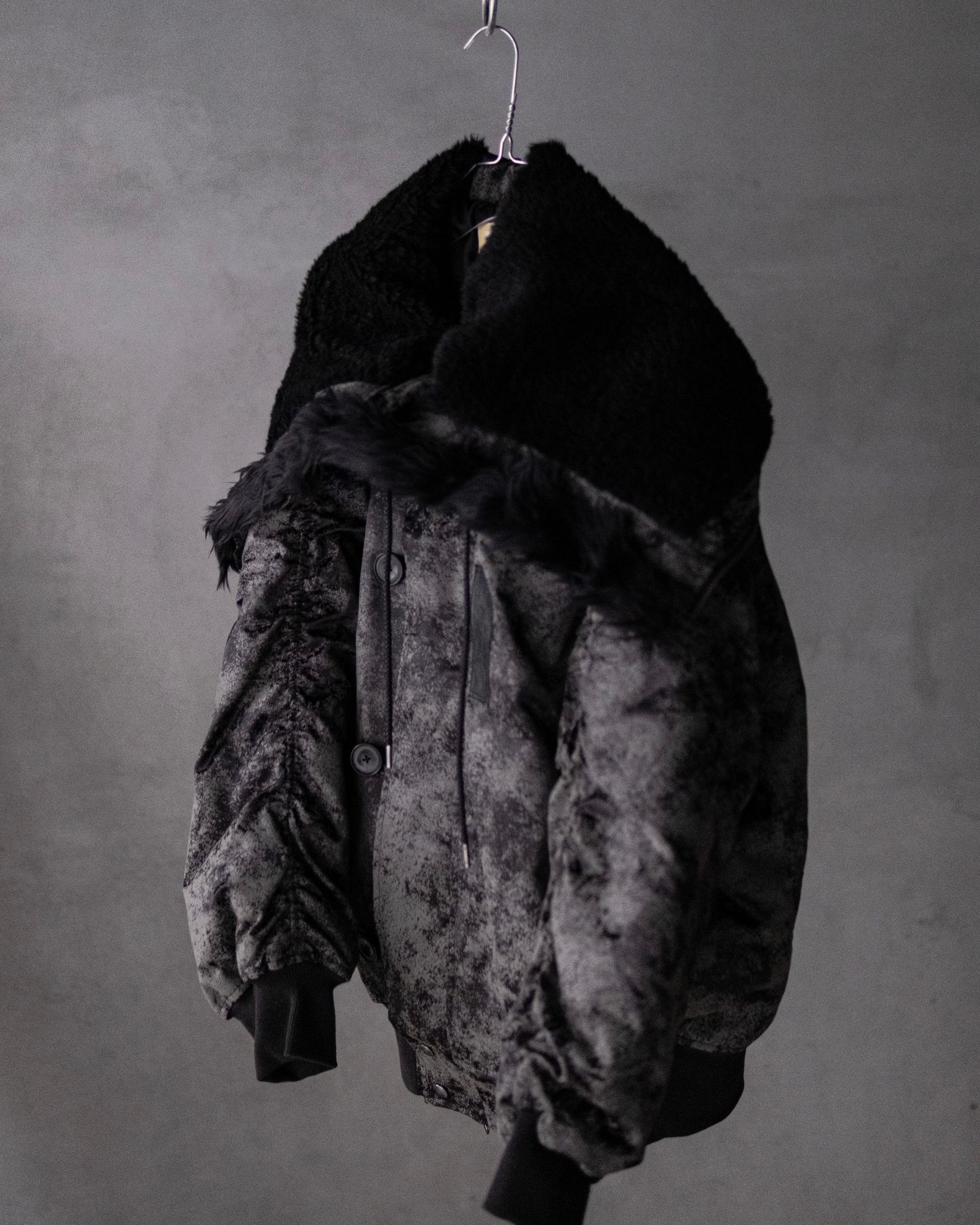 Rust printed N2 Blouson / blk