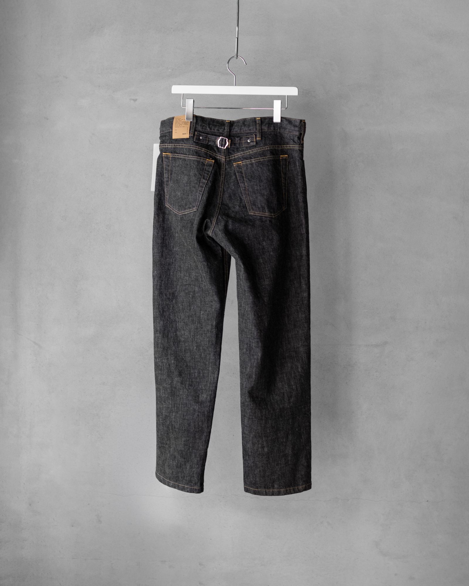 5P STRAIGHT DENIM PANTS / One Wash Black