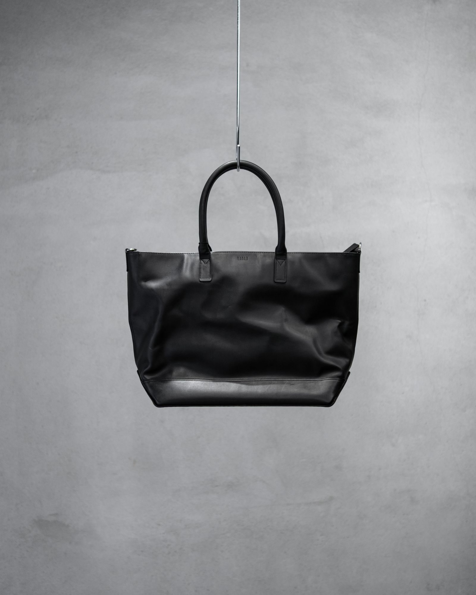 Shoe Sole Boston-Tote Bag / Black