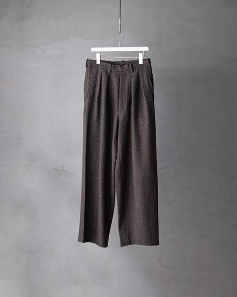 TUCKED BAGGY PANTS / MOCHA GREY