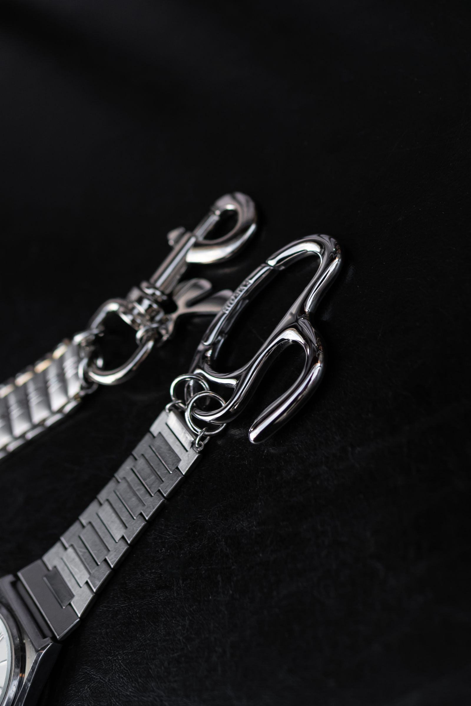 Vintage Watch Links Chain / Silver
