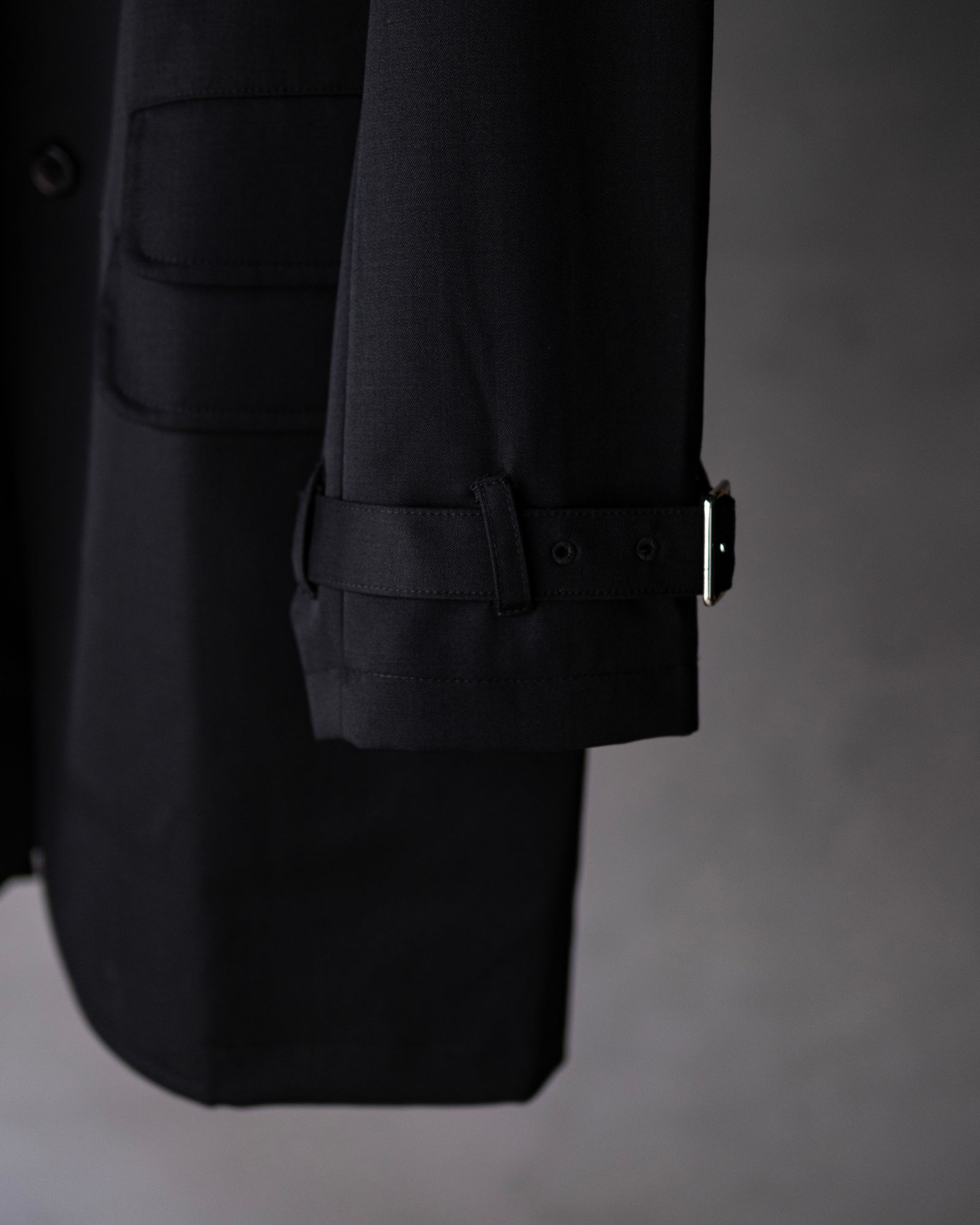 Raglan Long Jacket / Black