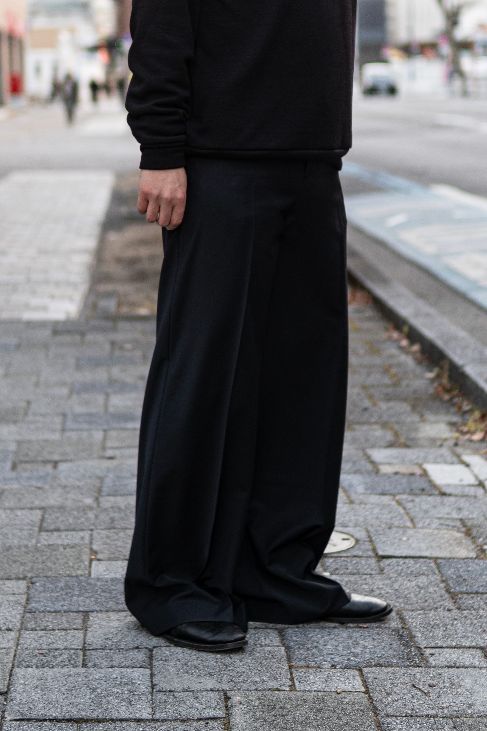 "BAG" 2/70TW TRO Baggy Pants / BLACK