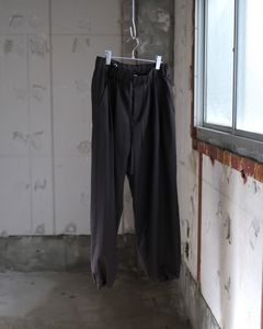 Wool Mohair Browsing Pants / Dark Brown