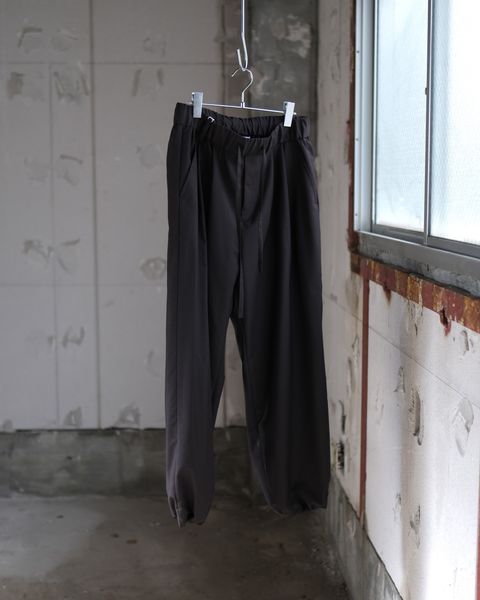 Wool Mohair Browsing Pants / Dark Brown