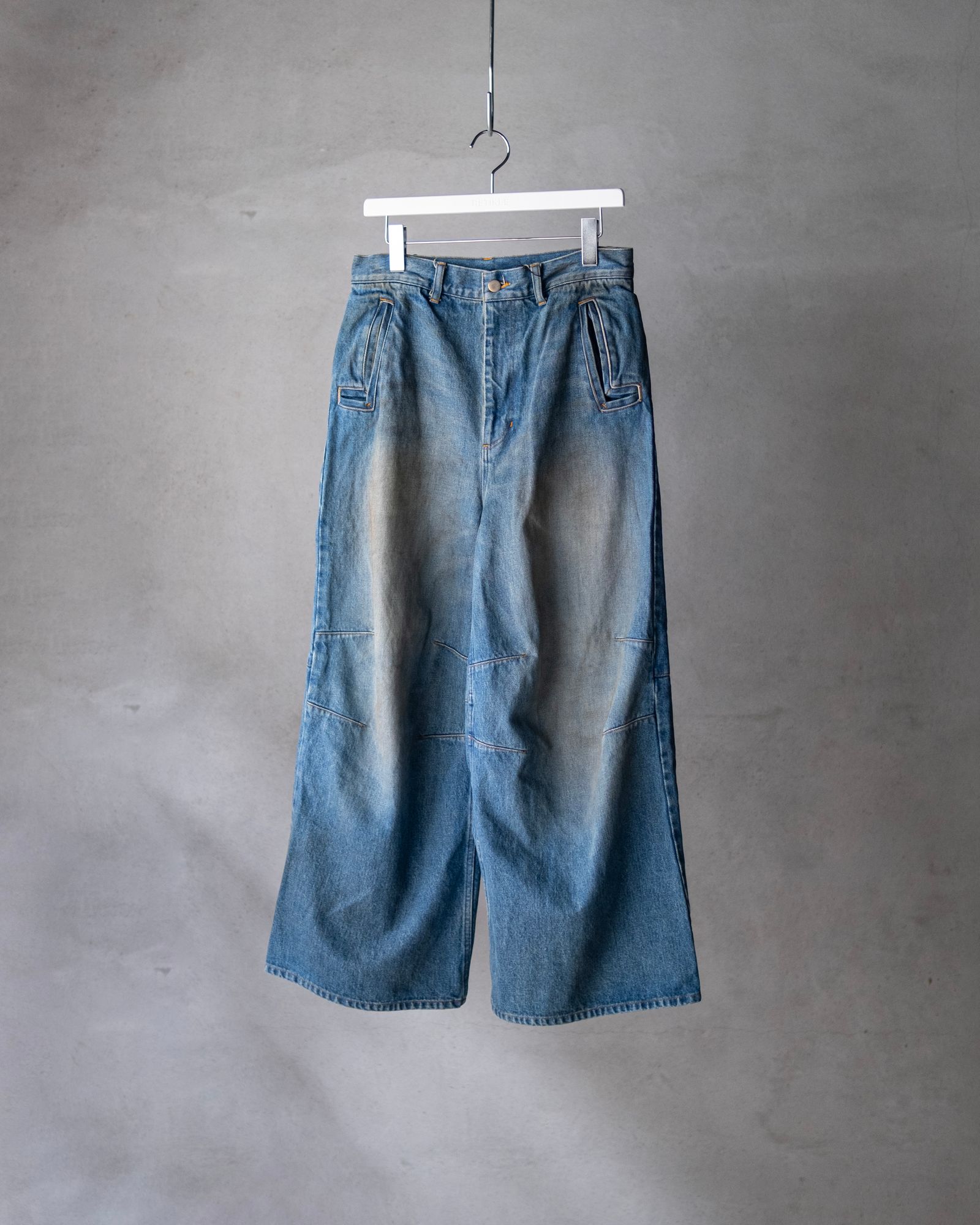 MONOLITH INDIGO BAGGY / Mid-wash