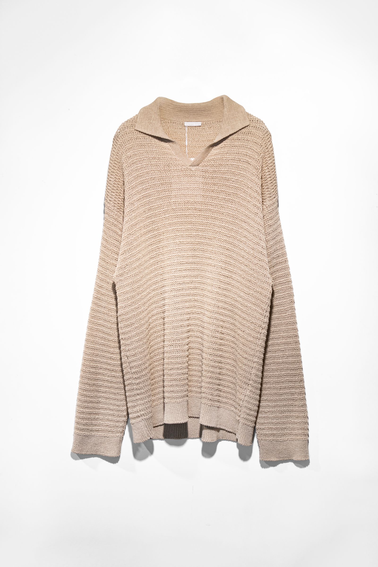 Blanc YM - Skipper Knit Shirt / Beige | Retikle Online Store