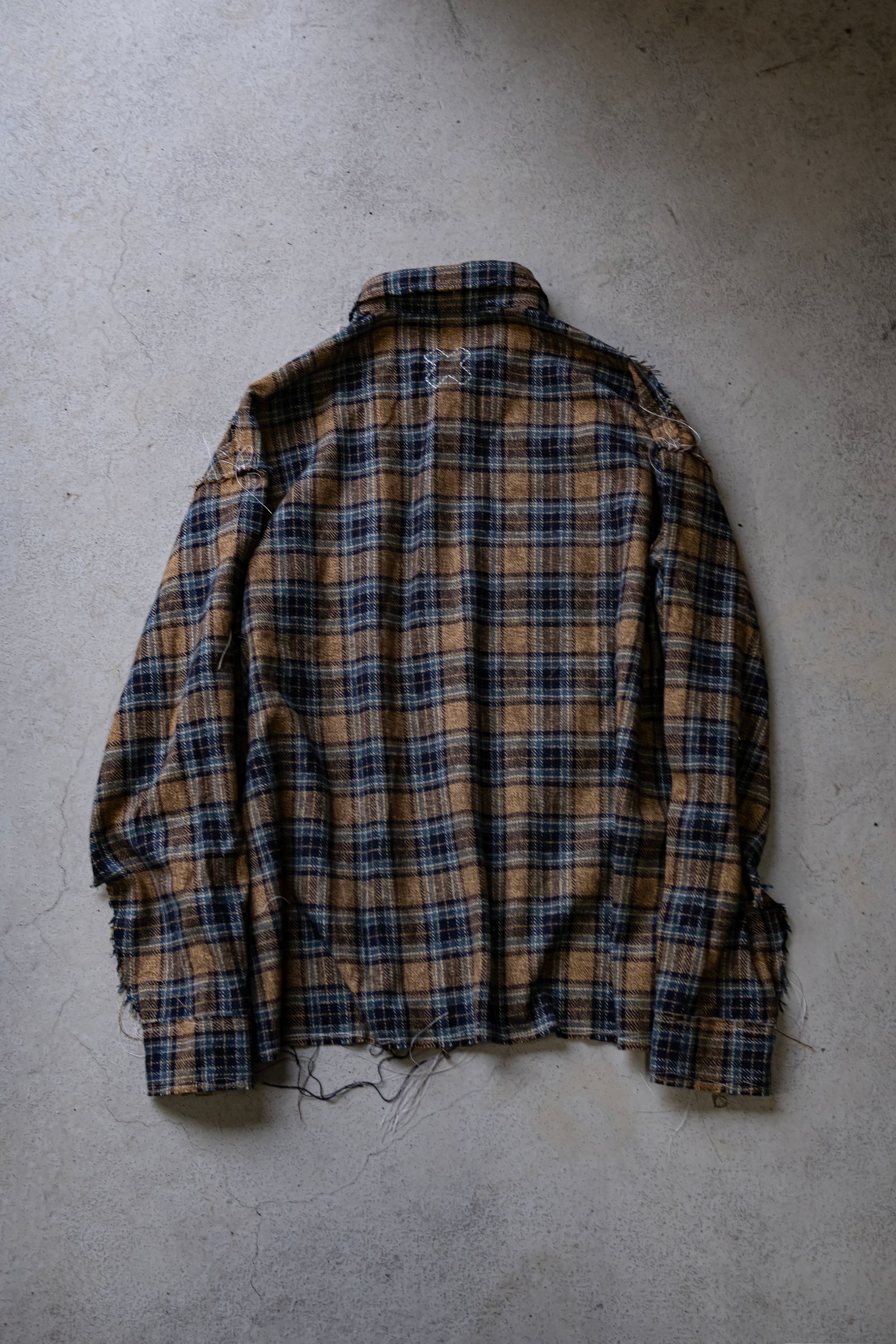 60s collar shirts / ORANGE