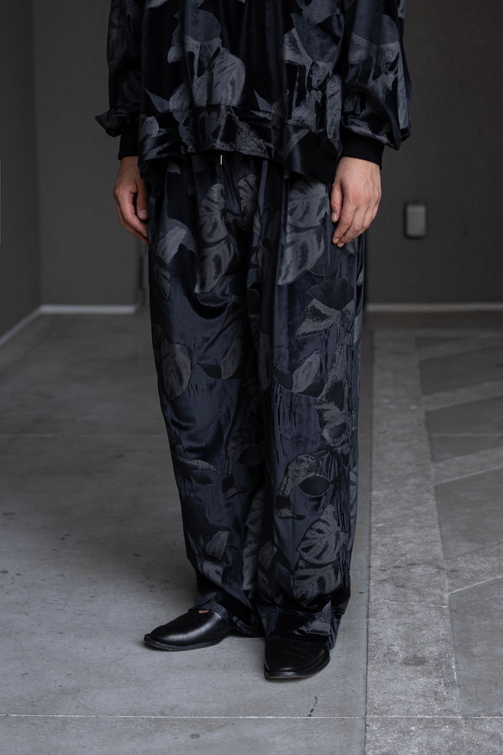 3tuck Easy Pants / BLACK