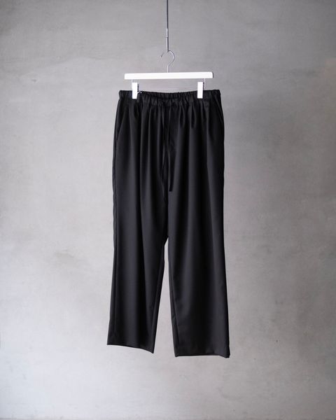 Pure Wool Relax Trousers / Black