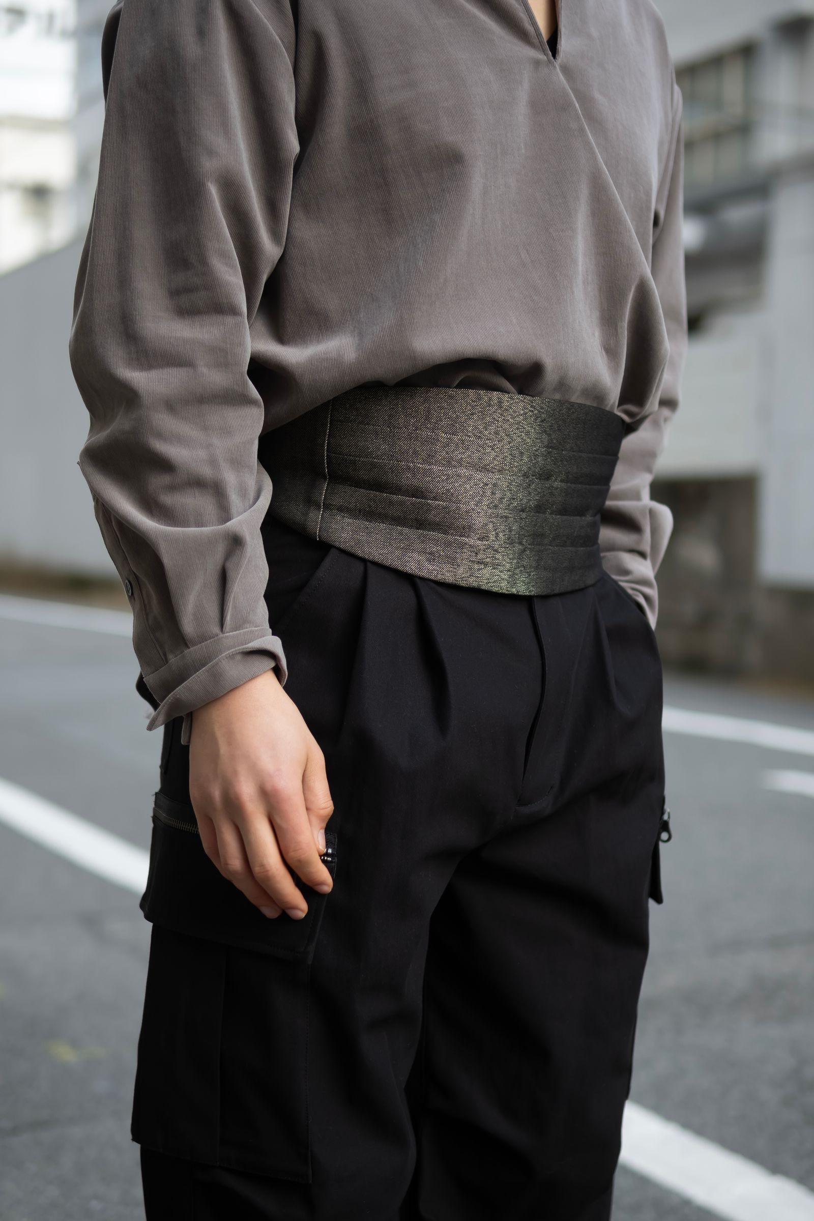 SHINYAKOZUKA - CUMMERBUND / MOON GOLD | Retikle Online Store