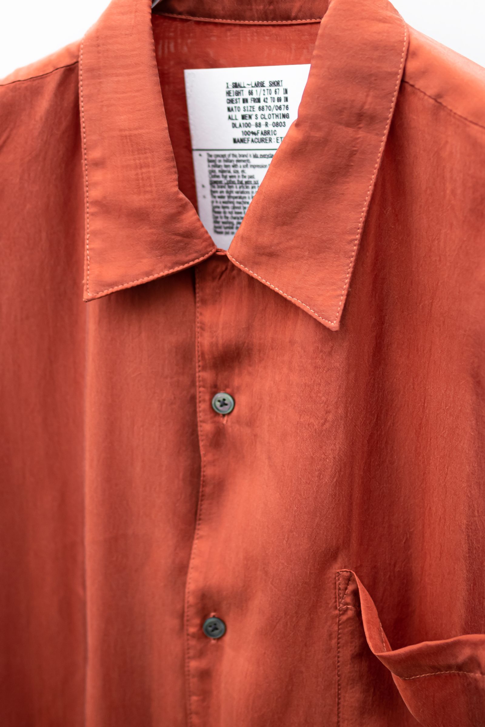 Knit Docking OC Shirt / SUNSET ORANGE