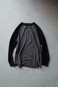 RAGLAN SLEEVE THERMAL LS / CHARCOAL×BLACK