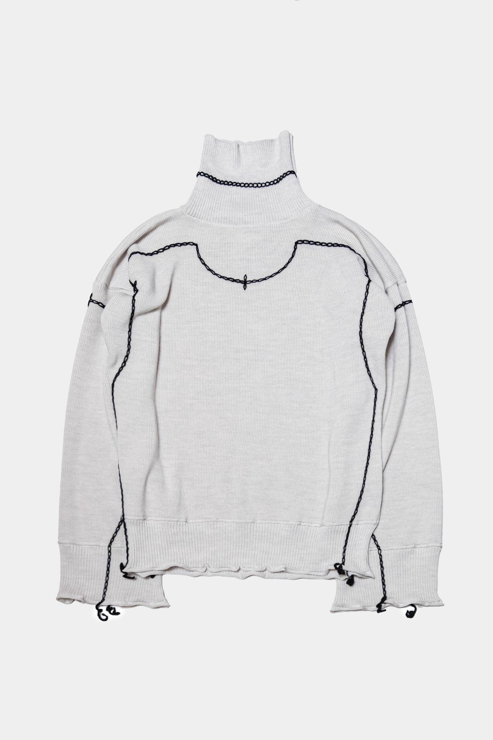 previous sweater / oatmeal×blackstitch