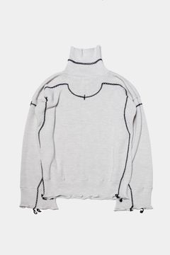 previous sweater / oatmeal×blackstitch