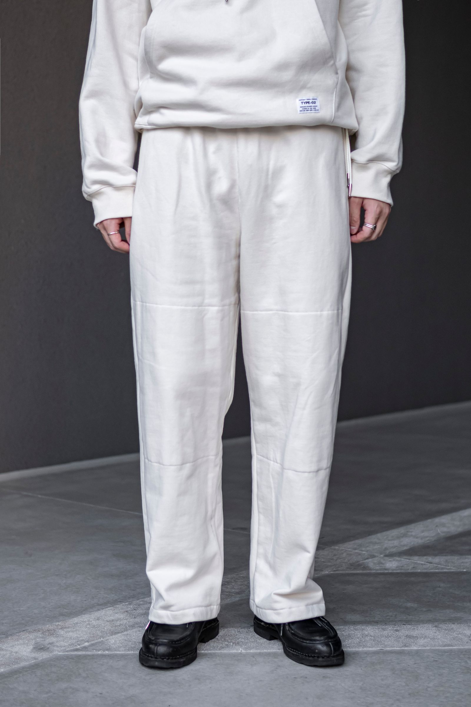 elephant TRIBAL fabrics - Convenient Sweat Pants / OFF WHITE