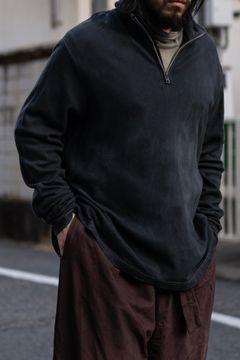 Remake "Dye" Half zip sweat