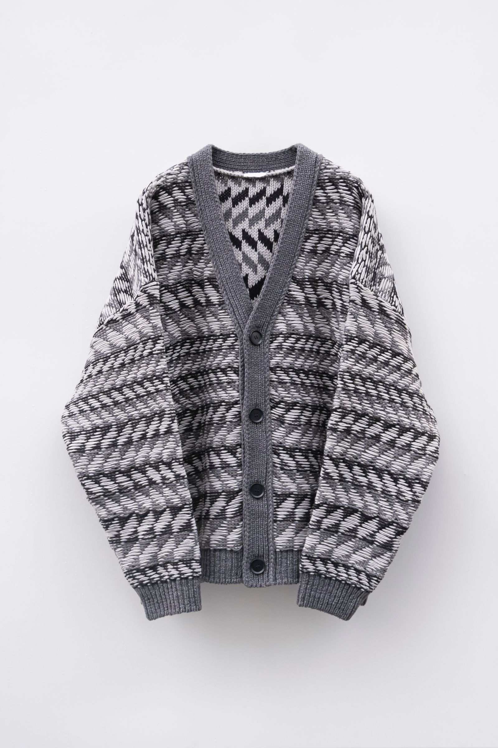 Blanc YM - Inside out knit JKT / Gray | Retikle Online Store