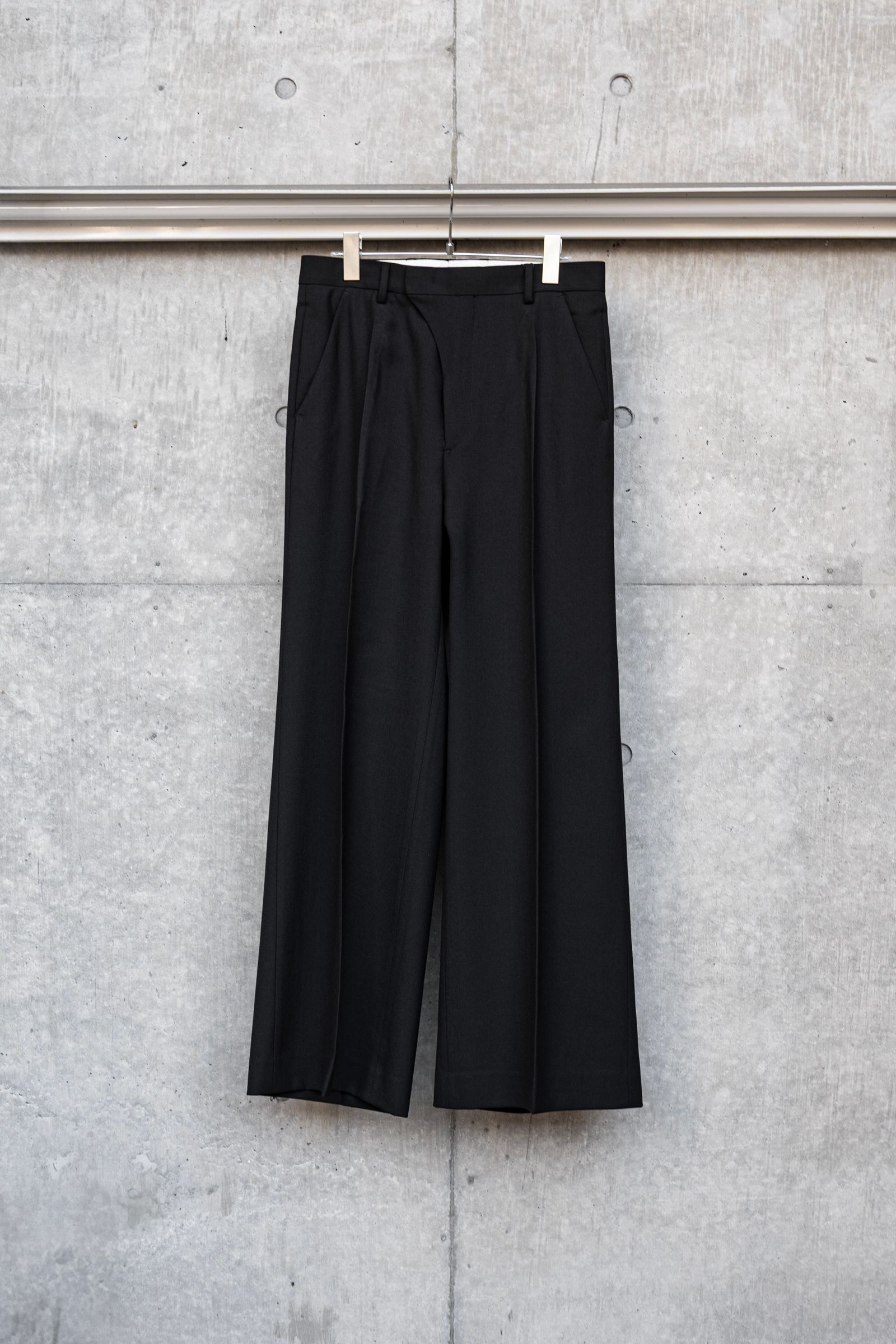 "BAG" WOOL POLYESTER TWILL / BLACK
